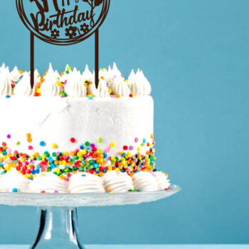 Intra απο ξύλο plywood 3mm-4mm πάχος - Gardener Happy Birthday Topper Bundle Δίασταση 20x20 cm INTRAFABR-65746844 - Image 2