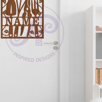 Intra απο ξύλο plywood 3mm-4mm πάχος - Gardener Square Name Laser Δίασταση 30x20 cm INTRAFABR-108200514 - Image 3