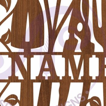 Intra απο ξύλο plywood 3mm-4mm πάχος - Gardener Square Name Laser Δίασταση 30x20 cm INTRAFABR-108200514 - Image 4