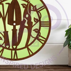 Intra απο ξύλο plywood 3mm-4mm πάχος -  με λέιζερ ρολόι τοίχου Gardeners Δίασταση 30x20 cm INTRAFABR-110081759