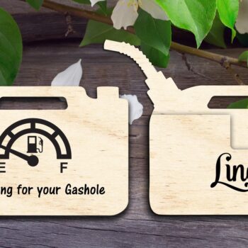 Intra απο ξύλο plywood 3mm-4mm πάχος - Χριστουγεννιάτικο στολίδι με κάρτα δώρου Gas Can Δίασταση 6x6 cm INTRAFABR-35159414 - Image 1