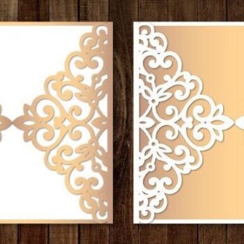 Intra απο ξύλο plywood 3mm-4mm πάχος - κοπής Προσκλητηρίου Γάμου Gate Δίασταση 7x5 cm INTRAFABR-32157727 - Image 3