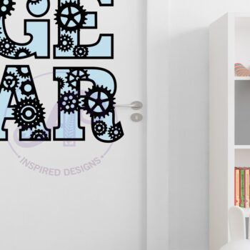 Intra απο ξύλο plywood 3mm-4mm πάχος - Πακέτο γραμμάτων αλφαβήτου Gear Steampunk Δίασταση 30x20 cm INTRAFABR-82035265 - Image 3