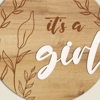 Intra απο ξύλο plywood 3mm-4mm πάχος - Αρχεία αποκοπής με επίπεδα πάρτι αποκάλυψης φύλου Δίασταση 8x27 cm INTRAFABR-13905644 - Image 1