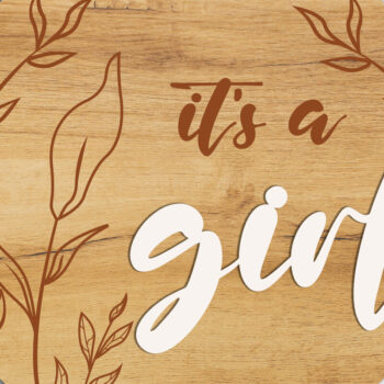 Intra απο ξύλο plywood 3mm-4mm πάχος - Αρχεία αποκοπής με επίπεδα πάρτι αποκάλυψης φύλου Δίασταση 8x27 cm INTRAFABR-13905644 - Image 3