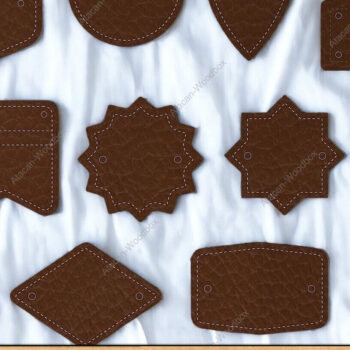 Intra απο ξύλο plywood 3mm-4mm πάχος - Επιγραφές και σχήματα ετικετών από γνήσιο δέρμα Δίασταση 30x20 cm INTRAFABR-92300162 - Image 1