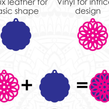 Intra απο ξύλο plywood 3mm-4mm πάχος - Γεωμετρικά σκουλαρίκια Δίασταση 3x3 cm INTRAFABR-8772058 - Image 2