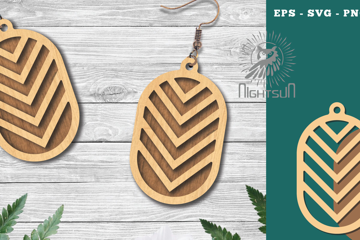 Intra απο ξύλο plywood 3mm-4mm πάχος - Γεωμετρικά σκουλαρίκια  11 Δίασταση 3x3 cm INTRAFABR-124448218