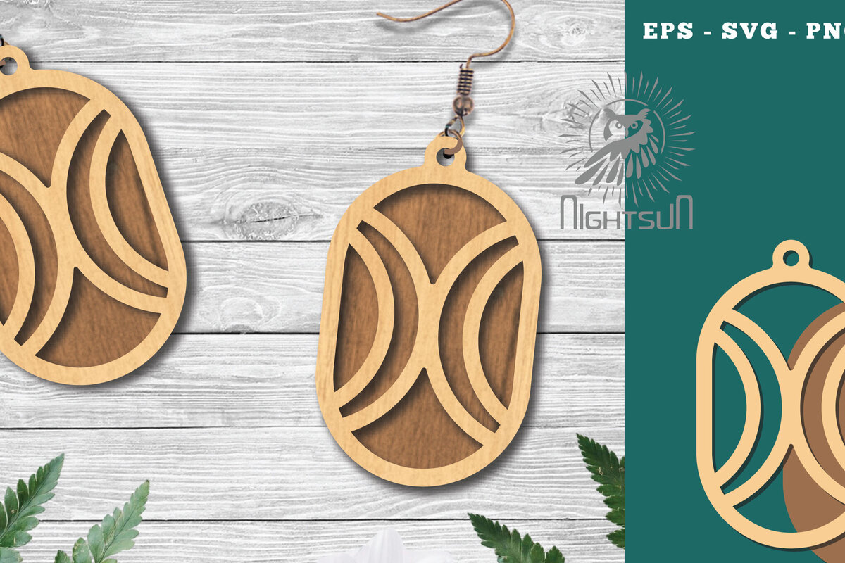 Intra απο ξύλο plywood 3mm-4mm πάχος - Γεωμετρικά σκουλαρίκια  8 Δίασταση 3x3 cm INTRAFABR-124448082