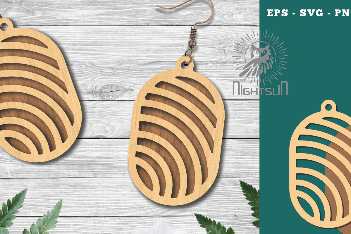 Intra απο ξύλο plywood 3mm-4mm πάχος - Γεωμετρικά σκουλαρίκια  9 Δίασταση 3x3 cm INTRAFABR-124448156