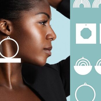 Intra απο ξύλο plywood 3mm-4mm πάχος - Γεωμετρικά Σκουλαρίκια  Πακέτο Δίασταση 5x6 cm INTRAFABR-32785229 - Image 4