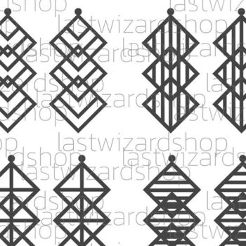 Intra απο ξύλο plywood 3mm-4mm πάχος - Γεωμετρικά Σκουλαρίκια , Μοντέρνα Faux Δίασταση 3x3 cm INTRAFABR-25884236 - Image 3