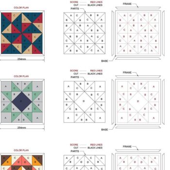 Intra απο ξύλο plywood 3mm-4mm πάχος - Γεωμετρικά παπλώματα με πλαίσιο Laser Ready Δίασταση 30x20 cm INTRAFABR-41730736 - Image 2