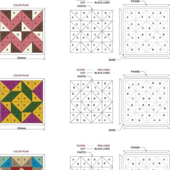 Intra απο ξύλο plywood 3mm-4mm πάχος - Γεωμετρικά παπλώματα με πλαίσιο Laser Ready Δίασταση 30x20 cm INTRAFABR-41730736 - Image 3