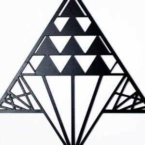 Intra απο ξύλο plywood 3mm-4mm πάχος - Γεωμετρικό τρίγωνο τοίχου τέχνης Δίασταση 6x6 cm INTRAFABR-69786672