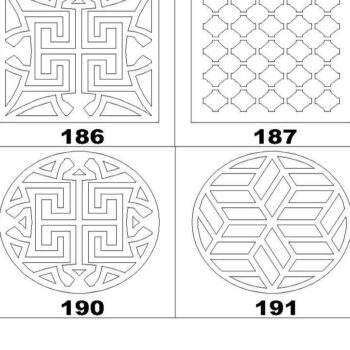 Intra απο ξύλο plywood 3mm-4mm πάχος - Γεωμετρικό Διακοσμητικό Χωρίσμα Τέχνης Τοίχων Δίασταση 20x20 cm INTRAFABR-37103917 - Image 1