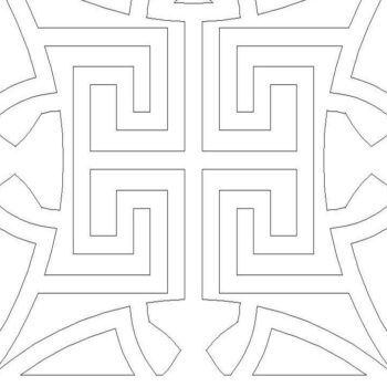 Intra απο ξύλο plywood 3mm-4mm πάχος - Γεωμετρικό Διακοσμητικό Χωρίσμα Τέχνης Τοίχων Δίασταση 20x20 cm INTRAFABR-37103917 - Image 3