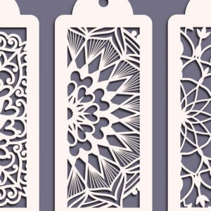 Intra απο ξύλο plywood 3mm-4mm πάχος - Γεωμετρικοί σελιδοδείκτες Mandala 3  Δίασταση 30x30 cm INTRAFABR-95216581