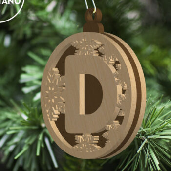 Intra απο ξύλο plywood 3mm-4mm πάχος - Πολυεπίπεδη διακόσμηση σπιτιού γερμανικού αλφαβήτου Δίασταση 5x4 cm INTRAFABR-82495277 - Image 4