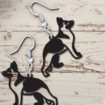 Intra απο ξύλο plywood 3mm-4mm πάχος - Σκουλαρίκια German Shepherd Dog Cut Laser Δίασταση 900x900 cm INTRAFABR-119317322 - Image 2