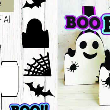 Intra απο ξύλο plywood 3mm-4mm πάχος - Ghost Candy Box Δίασταση 15x15 cm INTRAFABR-40471250 - Image 2