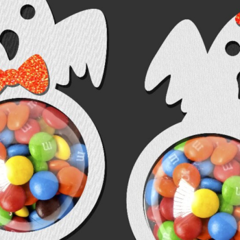 Intra απο ξύλο plywood 3mm-4mm πάχος - Ghost Candy Holder Δίασταση 30x20 cm INTRAFABR-102288937 - Image 1