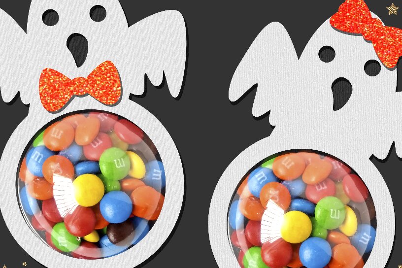 Intra απο ξύλο plywood 3mm-4mm πάχος - Ghost Candy Holder Δίασταση 30x20 cm INTRAFABR-102288937