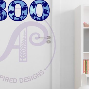 Intra απο ξύλο plywood 3mm-4mm πάχος - Σετ γραμμάτων αλφάβητου Ghost Halloween. 35 Δίασταση 15x15 cm INTRAFABR-80263943 - Image 3