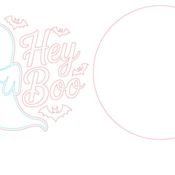 Intra απο ξύλο plywood 3mm-4mm πάχος - Ghost Halloween Sign Δίασταση 15x15 cm INTRAFABR-123580733 - Image 4