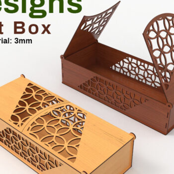 Intra απο ξύλο plywood 3mm-4mm πάχος - Κουτί δώρου Δίασταση 20x20 cm INTRAFABR-11622534 - Image 1