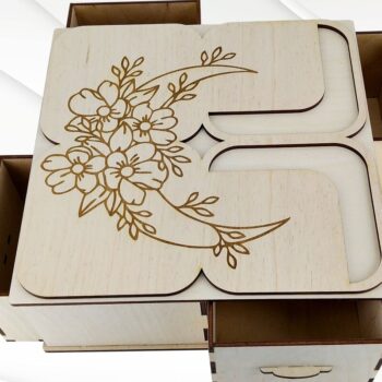 Intra απο ξύλο plywood 3mm-4mm πάχος - Κουτί δώρου 4 σε 1 Δίασταση 206x206 cm INTRAFABR-30328628 - Image 4