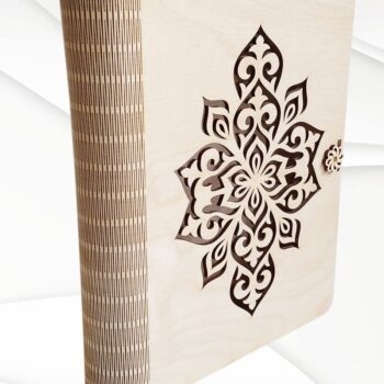 Intra απο ξύλο plywood 3mm-4mm πάχος - Κουτί δώρου 6x9 ίντσες Σχέδιο κοπής με λέιζερ. Δίασταση 6x9 cm INTRAFABR-66111701 - Image 4