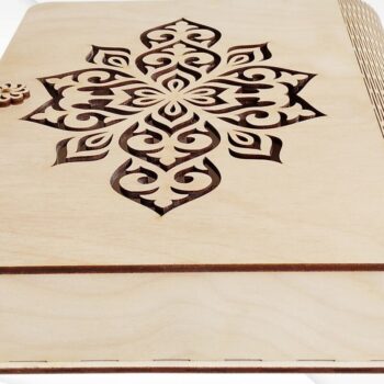 Intra απο ξύλο plywood 3mm-4mm πάχος - Κουτί δώρου 6x9 ίντσες Σχέδιο κοπής με λέιζερ. Δίασταση 6x9 cm INTRAFABR-66111701 - Image 5