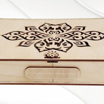 Intra απο ξύλο plywood 3mm-4mm πάχος - Κουτί δώρου 6x9 ίντσες Σχέδιο κοπής με λέιζερ. Δίασταση 6x9 cm INTRAFABR-66111701 - Image 6