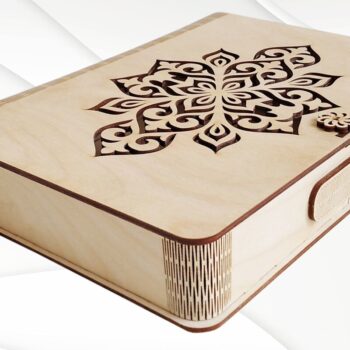 Intra απο ξύλο plywood 3mm-4mm πάχος - Κουτί δώρου 6x9 ίντσες Σχέδιο κοπής με λέιζερ. Δίασταση 6x9 cm INTRAFABR-66111701 - Image 8