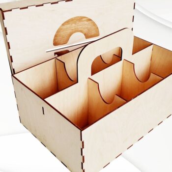 Intra απο ξύλο plywood 3mm-4mm πάχος - Κουτί δώρου Donuts Dxf Design Cut Laser Δίασταση 291x198 cm INTRAFABR-70667821 - Image 2