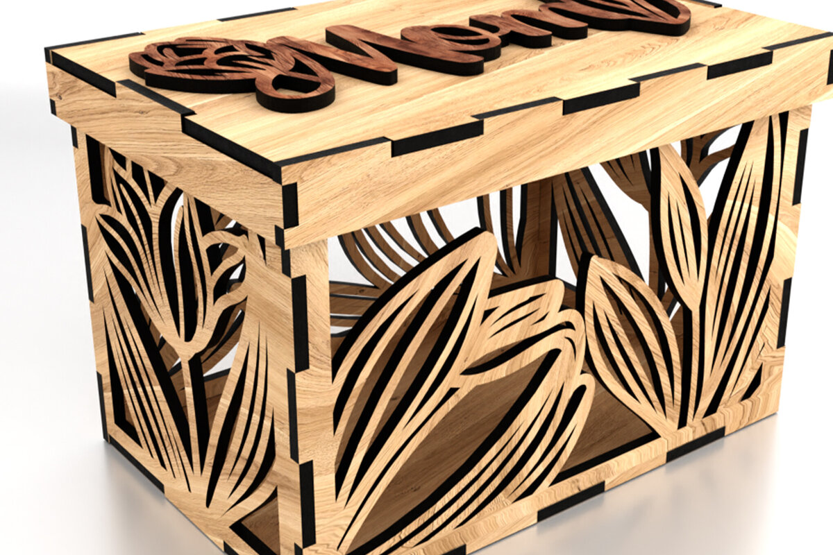 Intra απο ξύλο plywood 3mm-4mm πάχος - Κουτί δώρου για τη μαμά Δίασταση 2x2 cm INTRAFABR-121127742