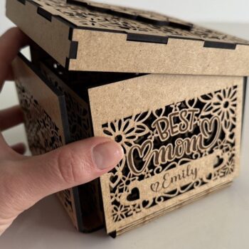 Intra απο ξύλο plywood 3mm-4mm πάχος - Κουτί δώρου για τη μητέρα Δίασταση 1x5 cm INTRAFABR-121128961 - Image 3