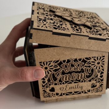 Intra απο ξύλο plywood 3mm-4mm πάχος - Κουτί δώρου για τη μητέρα Δίασταση 1x5 cm INTRAFABR-121128961 - Image 5