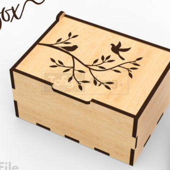 Intra απο ξύλο plywood 3mm-4mm πάχος -  κοπής με λέιζερ κουτί δώρου |  αποκοπής  Δίασταση 4x4 cm INTRAFABR-109126235 - Image 1