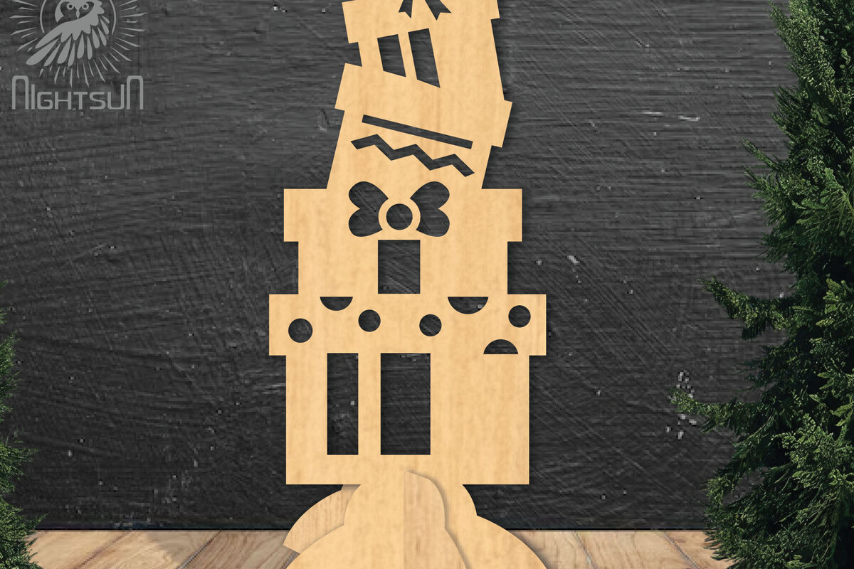 Intra απο ξύλο plywood 3mm-4mm πάχος - Κουτί δώρου Laser Cut Διακόσμηση σπιτιού  1 Δίασταση 20x20 cm INTRAFABR-112551643