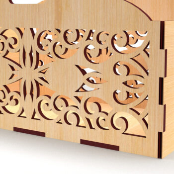 Intra απο ξύλο plywood 3mm-4mm πάχος - Κουτί δώρου Δέσμη Ξύλινου Κουτιού Laser Cut 01 Δίασταση 15x15 cm INTRAFABR-83741113 - Image 10