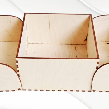 Intra απο ξύλο plywood 3mm-4mm πάχος - Κουτί δώρου Sun Pattern, Design Cut Laser. Δίασταση 133x126 cm INTRAFABR-68147720 - Image 3