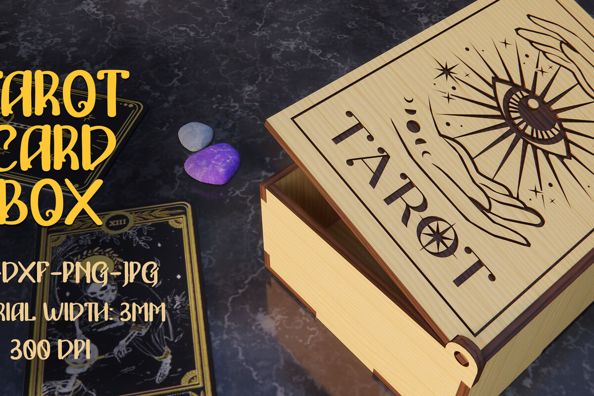 Intra απο ξύλο plywood 3mm-4mm πάχος - Κουτί δώρου . Κάρτα Ταρώ Δίασταση 15x15 cm INTRAFABR-79305275