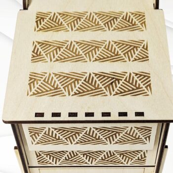 Intra απο ξύλο plywood 3mm-4mm πάχος - Κουτί δώρου με δύο καπάκια, έτοιμα κομμένα αρχεία λέιζερ Δίασταση 89x105 cm INTRAFABR-87679651 - Image 5