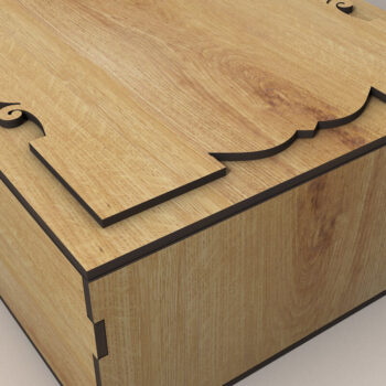 Intra απο ξύλο plywood 3mm-4mm πάχος - Κουτί δώρου με το σχέδιό σας Δίασταση 5x6 cm INTRAFABR-119253291 - Image 2