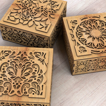 Intra απο ξύλο plywood 3mm-4mm πάχος - Δέσμη κουτιών δώρου Δίασταση 5x6 cm INTRAFABR-105806605 - Image 4