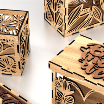 Intra απο ξύλο plywood 3mm-4mm πάχος - Κουτιά δώρων για τη γιορτή της μητέρας Δίασταση 2x2 cm INTRAFABR-119255135 - Image 7