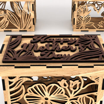 Intra απο ξύλο plywood 3mm-4mm πάχος - Κουτιά δώρων για τη γιορτή της μητέρας Δίασταση 2x2 cm INTRAFABR-119255135 - Image 14