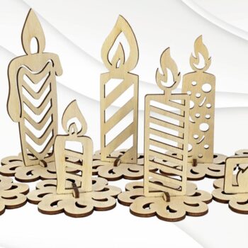 Intra απο ξύλο plywood 3mm-4mm πάχος - Δώρο Κερί Σχεδιασμός Laser Cut 8 Patterns Δίασταση 103x39 cm INTRAFABR-107519056 - Image 1